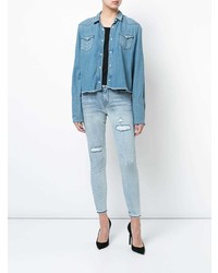 Женская голубая джинсовая рубашка от RtA