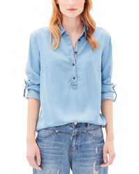 Женская голубая джинсовая рубашка от s.Oliver