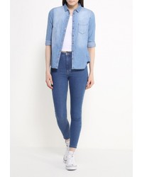 Женская голубая джинсовая рубашка от Sela