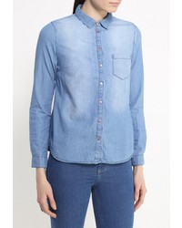 Женская голубая джинсовая рубашка от Sela