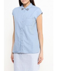 Женская голубая джинсовая рубашка от Sela