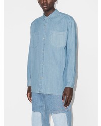 Мужская голубая джинсовая рубашка от YMC