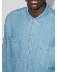 Мужская голубая джинсовая рубашка от YMC