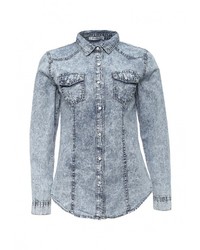 Женская голубая джинсовая рубашка от Softy