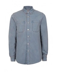 Мужская голубая джинсовая рубашка от Topman