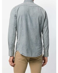 Мужская голубая джинсовая рубашка от Jacob Cohen