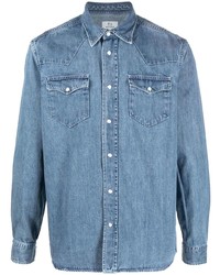 Мужская голубая джинсовая рубашка от Woolrich