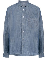 Мужская голубая джинсовая рубашка от YMC