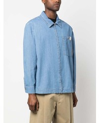 Мужская голубая джинсовая рубашка от Lanvin