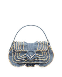 Голубая джинсовая сумочка от Fendi