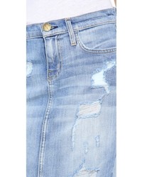 Голубая джинсовая юбка-карандаш от Current/Elliott