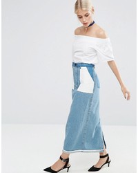 Голубая джинсовая юбка от Asos