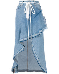 Голубая джинсовая юбка от Off-White