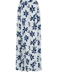 Голубая длинная юбка с принтом от Paul & Joe