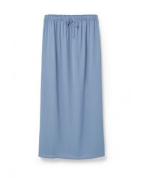 Голубая длинная юбка от Mango