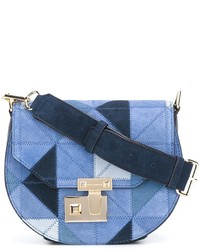 Женская голубая замшевая сумка от Rebecca Minkoff