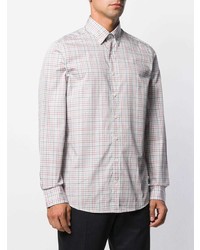 Мужская голубая классическая рубашка в клетку от Hackett