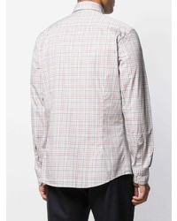 Мужская голубая классическая рубашка в клетку от Hackett