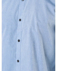 Мужская голубая классическая рубашка от Cerruti