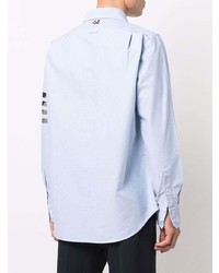 Мужская голубая классическая рубашка от Thom Browne