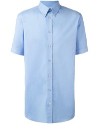 Мужская голубая классическая рубашка от Alexander McQueen