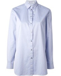 Женская голубая классическая рубашка от Alexander Wang