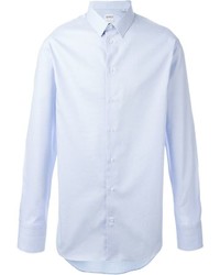 Мужская голубая классическая рубашка от Armani Collezioni