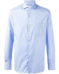 Мужская голубая классическая рубашка от Aspesi