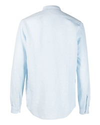 Мужская голубая классическая рубашка от Deperlu