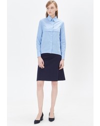Женская голубая классическая рубашка от Base Forms