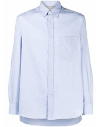 Мужская голубая классическая рубашка от Brunello Cucinelli