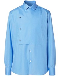 Мужская голубая классическая рубашка от Burberry