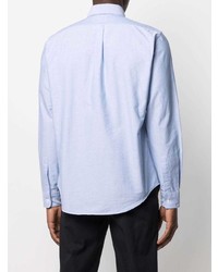 Мужская голубая классическая рубашка от Aspesi