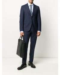 Мужская голубая классическая рубашка от Kiton