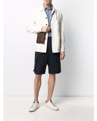 Мужская голубая классическая рубашка от Fedeli