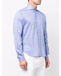 Мужская голубая классическая рубашка от Orian