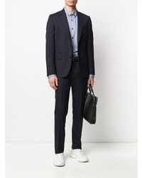 Мужская голубая классическая рубашка от BOSS