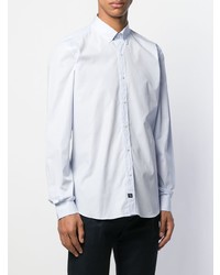 Мужская голубая классическая рубашка от Fay