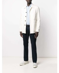 Мужская голубая классическая рубашка от Fay