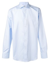Мужская голубая классическая рубашка от Canali