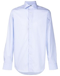 Мужская голубая классическая рубашка от Canali