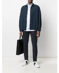 Мужская голубая классическая рубашка от Fay