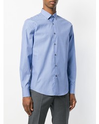Мужская голубая классическая рубашка от Lanvin