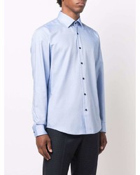 Мужская голубая классическая рубашка от BOSS