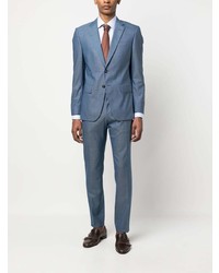 Мужская голубая классическая рубашка от BOSS