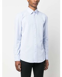 Мужская голубая классическая рубашка от BOSS