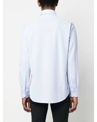 Мужская голубая классическая рубашка от BOSS