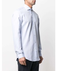 Мужская голубая классическая рубашка от BOSS