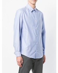 Мужская голубая классическая рубашка от Golden Goose Deluxe Brand