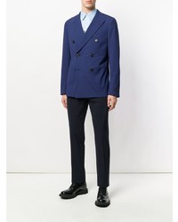 Мужская голубая классическая рубашка от Prada